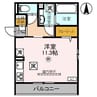 マヌール 1Rの間取り