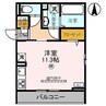 マヌール 1Rの間取り