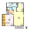 CREA 1LDKの間取り
