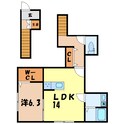 K・グランデ台新田の間取図
