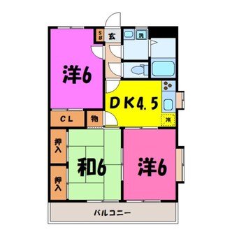 間取図 ラフェスタ深谷