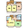 下栗須貸戸建 4LDKの間取り