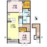 ペルル・ノワール　A/B 2LDKの間取り
