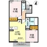 ブレイブコート 2LDKの間取り