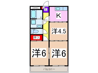 間取図 ミドルヴィレッジ（高崎市中泉町）