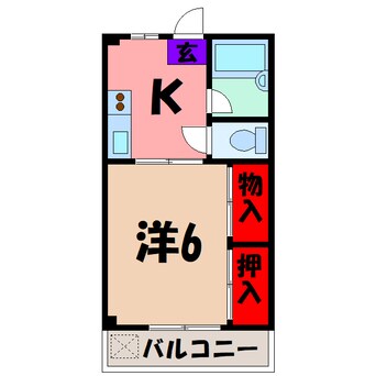 間取図 ホワイトマンション（高崎市和田町）