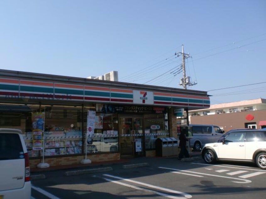 セブンイレブン高崎井野けやき通り店(コンビニ)まで595m 赤尾ハイツ (高崎市井野町)