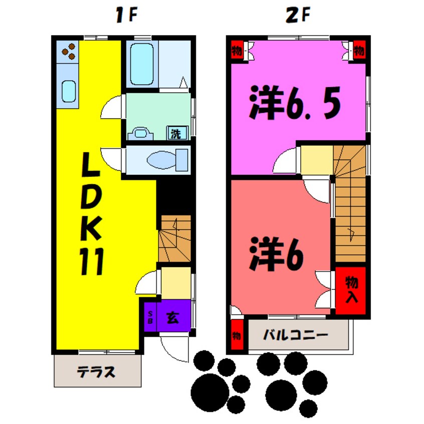 間取図 ウエストゲートホームⅢ・Ⅳ（高崎市浜尻町）