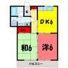 櫻井ハイツ（高崎市倉賀野町） 2DKの間取り