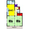 櫻井ハイツ 2DKの間取り