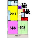 櫻井ハイツ（高崎市倉賀野町）の間取図