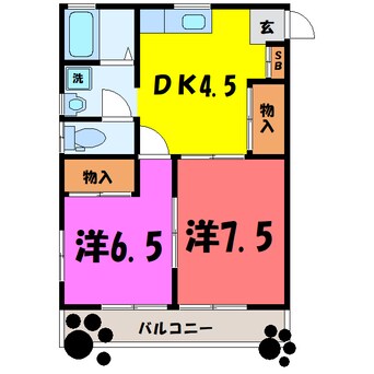 間取図 コンフォートYOU（高崎市下豊岡町）