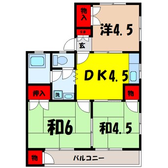 間取図 コーポ坂本（高崎市棟高町）