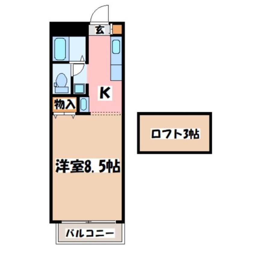 間取図 ワイドヒル（高崎市下小鳥町）