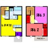 ロハス Ａ/Ｂ（高崎市中泉町） 2LDKの間取り