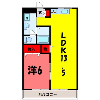 間取図 コンフォートＡ（高崎市浜尻町）