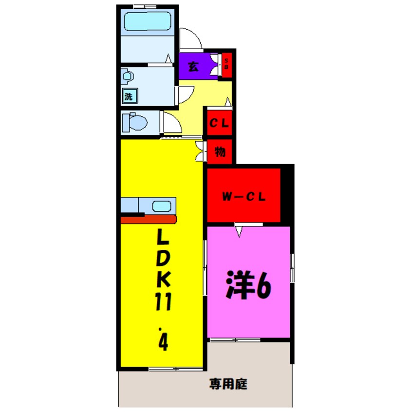 間取図 プランドールアネックス (高崎市浜尻町)