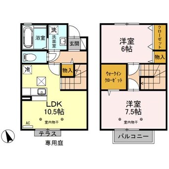 間取図 トレスコート（高崎市浜尻町）