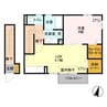 プラシードⅡ 1LDKの間取り