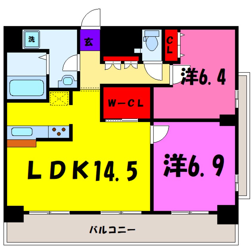 間取図 アーバンポイント高崎（高崎市元紺屋町）