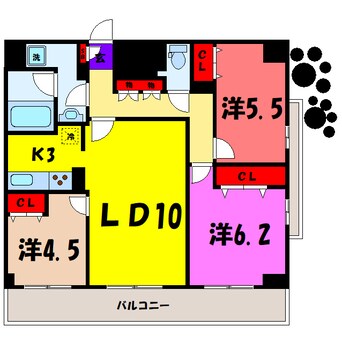 間取図 アーバンポイント高崎（高崎市元紺屋町）