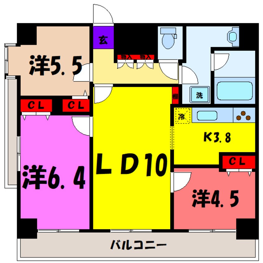 間取図 アーバンポイント高崎（高崎市元紺屋町）