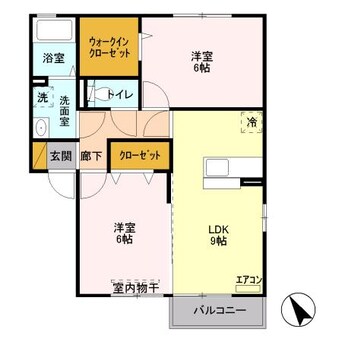 間取図 コンフォートA・B（高崎市上里見町）