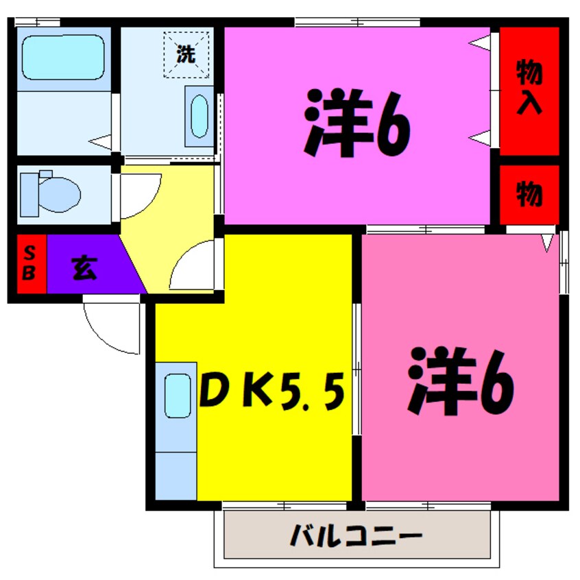 間取図 サンモール南雲（高崎市中泉町）