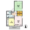 アベニール 2Kの間取り