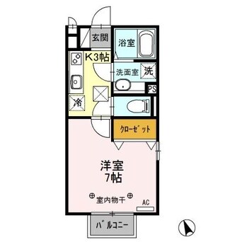 間取図 パストラル（高崎市上中居町）