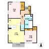ボヌール・シュシュ 2LDKの間取り