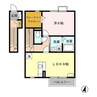 ファミーユ（高崎市台新田町) 1LDKの間取り