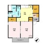 フォレストヒルズ　 2DKの間取り