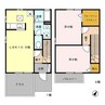 エル古城ⅠⅡⅢ 2LDKの間取り
