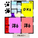 エル古城ⅠⅡⅢ（高崎市下里見町）の間取図