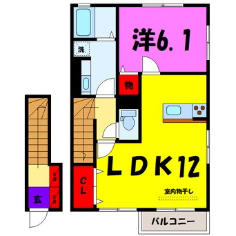 間取図 コンフォール奏 （高崎市八千代町)