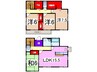 双葉町貸住宅 4LDK+Sの間取り