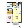 ルミエール和田橋 1LDKの間取り