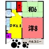 林グリーンハイツ 2DKの間取り