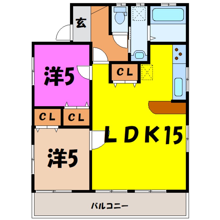 間取図 ウッディー井野　(高崎市井野町)