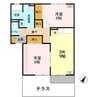 ビュークレストＡ・Ｂ・Ｃ・Ｄ 2DKの間取り
