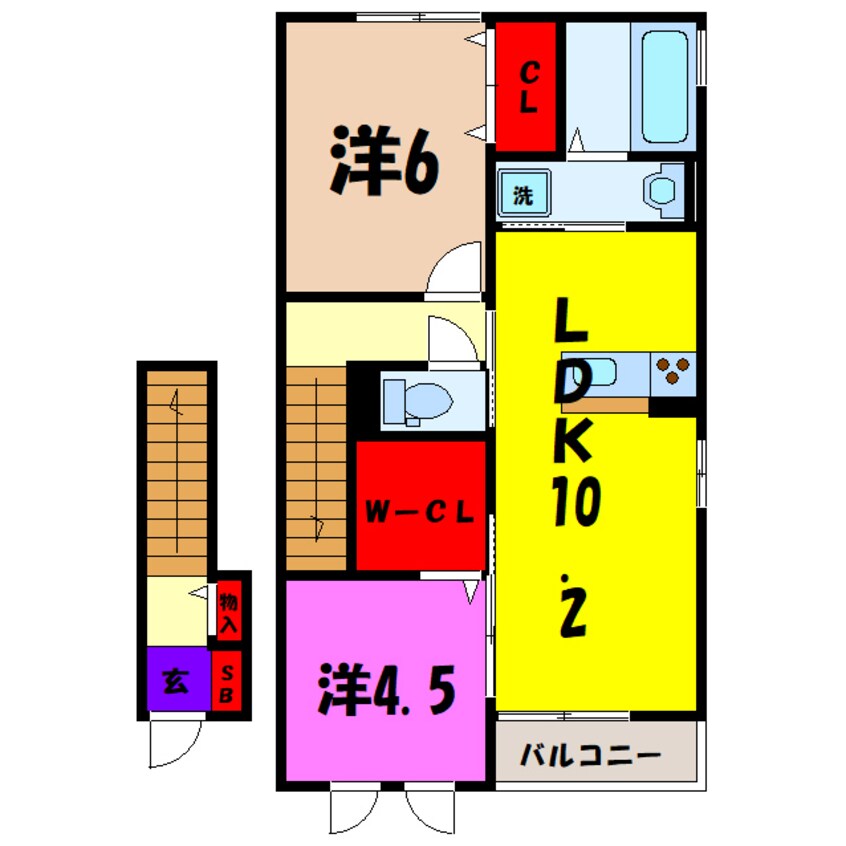 間取図 ヴァンヴェール（高崎市東貝沢町）