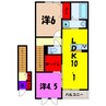 ヴァンヴェール 2LDKの間取り