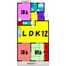 レジデンス矢島（高崎市上並榎町） 3LDKの間取り