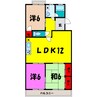 レジデンス矢島（高崎市上並榎町） 3LDKの間取り