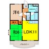 キャトルセゾンⅡ 2LDKの間取り