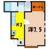 ラウンド　Ｉ 1Kの間取り