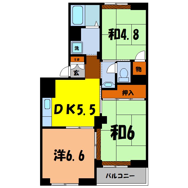 間取り図 光和メゾン（前橋市上小出町）