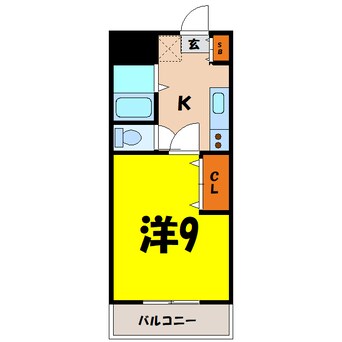 間取図 アルザス　ナデシコ（前橋市関根町）