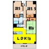 ローズガーデン前橋 3LDKの間取り